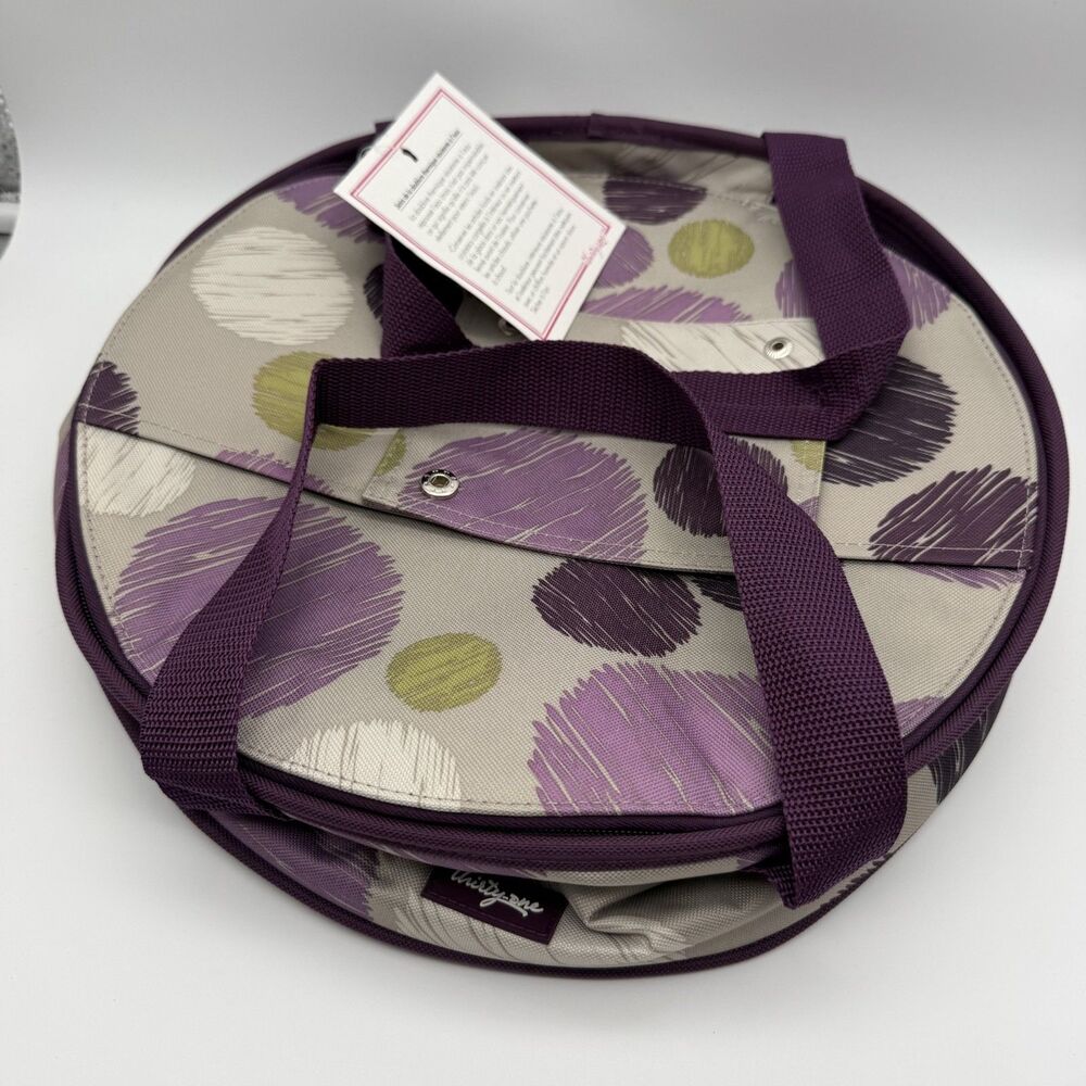 Thirty One Around We Go Thermal Sketchy Dot Insulated Carrier NEW Rare